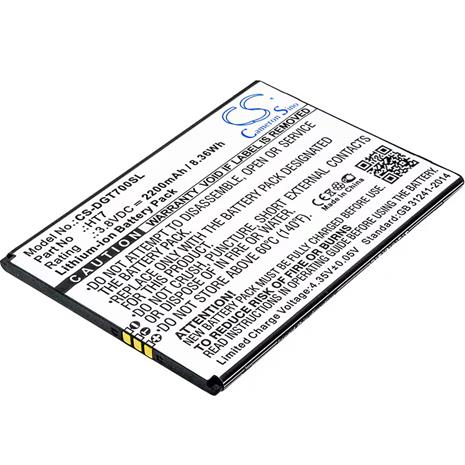 Doogee T7, puhelimen akku