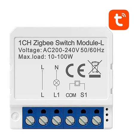 Älykello Smart Switch Module ZigBee Avatto LZWSM16-W1 Ei neutraalia TUYA
