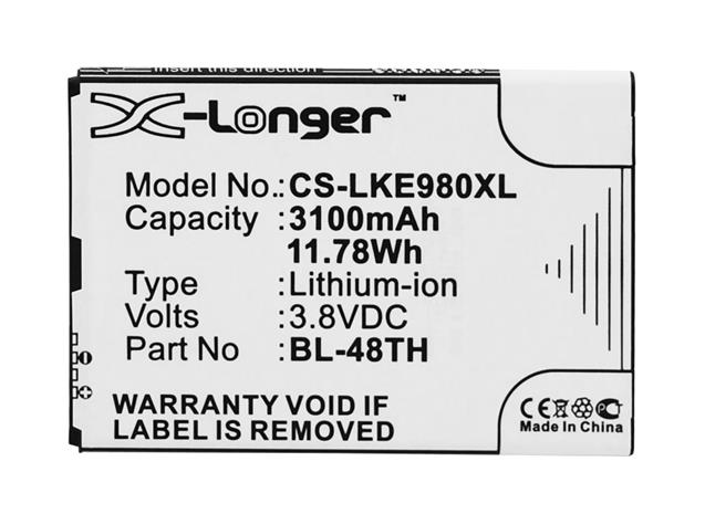 LG E940, puhelimen akku