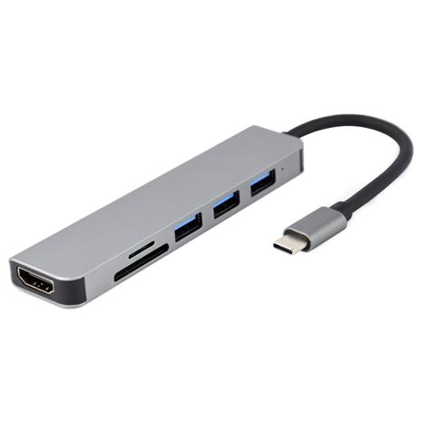 USB 3.2 - GEMBIRD - A-CM-COMBO6-02 - Type-C - 3840x2160 - 30 Hz - Liitintelakka