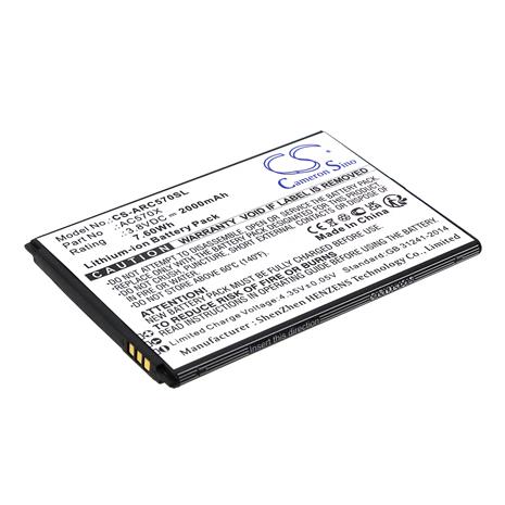 Archos 57 Oxygen, puhelimen akku