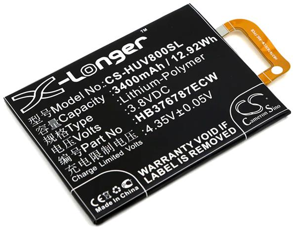 Honor V8, puhelimen akku