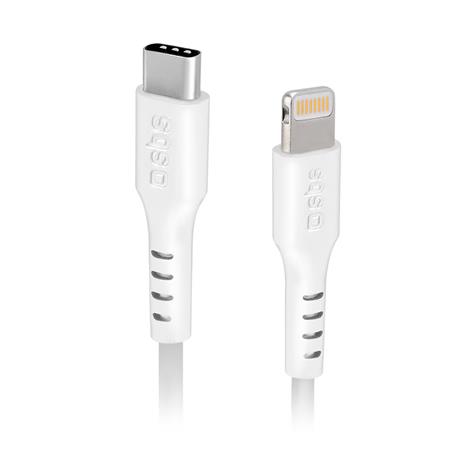 SBS TECABLELIGTC1W USB-C - Lightning Cable MFi Certified 1m - White
