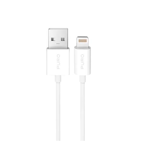Puro TPE 12W USB-A Cable - Lightning 3m - White