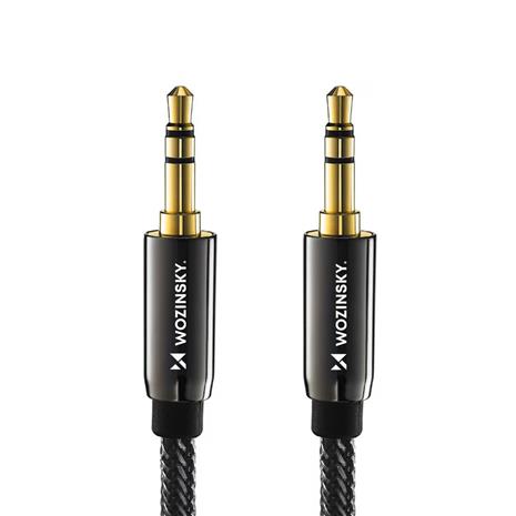 Wozinsky universal mini jack cable 2x AUX cable 1.5 m black – kuva 4/5
