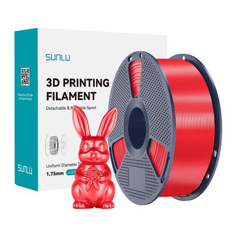 Sunlu PLA+ Silk Filamentti (punainen)