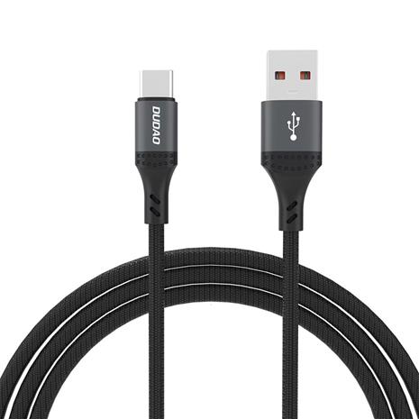 Dudao L3ST USB-A - USB-C 5A Cable 1.2m Braided - Black