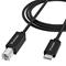 Wozinsky WKDDY2S USB-B - USB-C 2m Cable - Black – kuva 3
