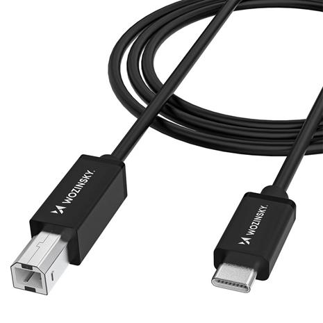 Wozinsky WKDDY2S USB-B - USB-C 2m Cable - Black