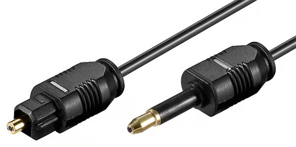 Pro Optical Toslink MiniPlug Cable - 2m
