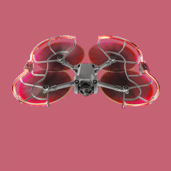 Potkurin suoja DJI Mini 3 -sarjan yölentoon LEDillä Transparent