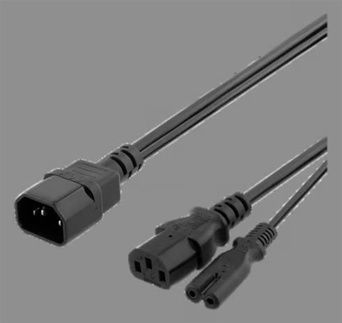 Pro Power Cable C14 - C13/C7 - 0.2m