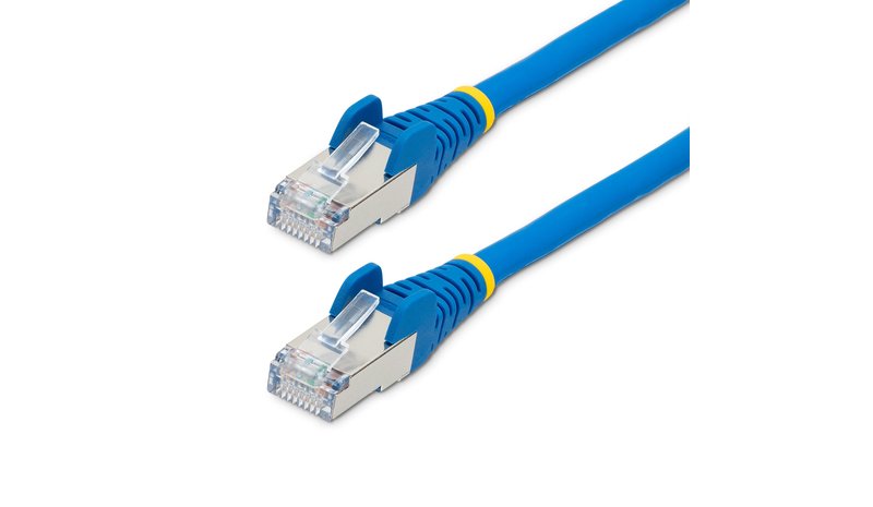 StarTech.com 1.5m CAT6a Ethernet Cable - Blue - Low Smoke Zero Halogen (LSZH) - 10GbE 500MHz 100W PoE++ Snagless RJ-45 w/Strain Reliefs S/FTP Network Patch Cord