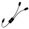 i-tec USB-A Cable HUB 2 port (2x USB-A) – kuva 1