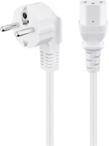 Pro Power cable C13 1x90° - Valkoinen - 1.5 m