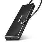 Axagon HUE-F7C 7x USB 3.2 Gen 1 ALU FLAT hub micro power IN 30cm USB-C USB 3.2 Gen 1 (3.1 Gen 1) Type-A 5000 Mbit/s Black