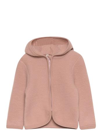Huttelihut Jacket Ears Wool Fleece - Brown - 110