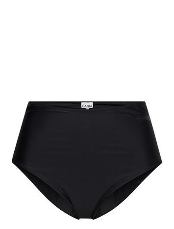 GANNI Recycled Core Solid Highrise Bikini Briefs - Black - 42