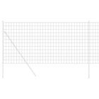 vidaXL Euroaita Harmaa 1 x 25 m PVC-pintainen rauta