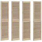 vidaXL Kaapin ovi ovella 4 pcs Luonnollinen 170 x 2,1 x 39,5 cm