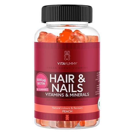 VitaYummy Hair & Nails Peach 60 stk. – kuva 2/4