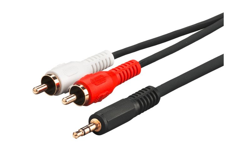 Microconnect AUDLC3G audio cable 3 m 3.5mm 2 x RCA Black