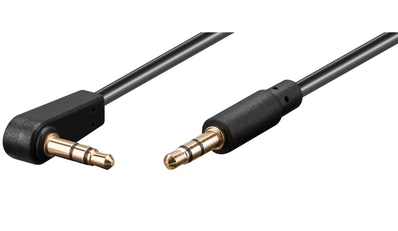 Microconnect AUDLL05A audio cable 0.5 m 3.5mm Black