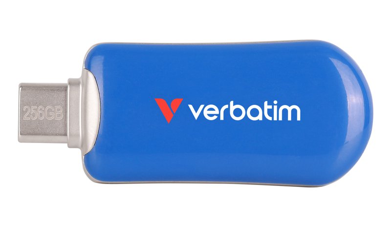 Verbatim Plectra USB-C Flash Drive Blue 256GB – kuva 1/5