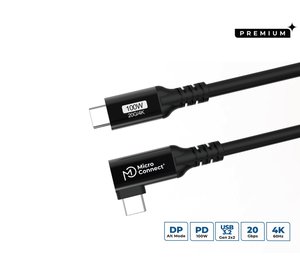 Microconnect USB3.2CC3-A USB cable USB 3.2 Gen 2x2 3 m USB C Black