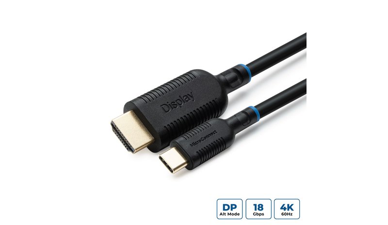 Microconnect MC-USBCHDMI05 video cable adapter 0.5 m HDMI Type A (Standard) Black