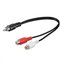Microconnect AUDC02 audio cable 0.2 m RCA 2 x RCA Black – kuva 1