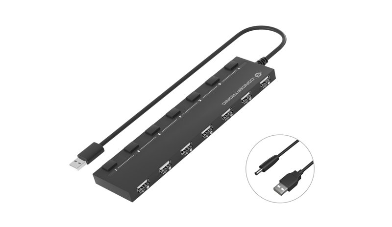 Conceptronic HUBBIES 7-Port USB 2.0 Hub