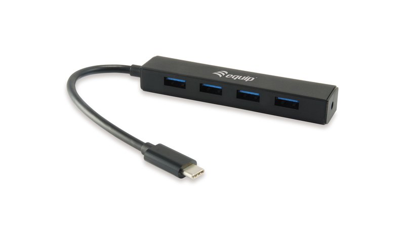 Equip 128954 interface hub USB 3.2 Gen 1 (3.1 Gen 1) Type-C 5000 Mbit/s Black – kuva 1/2