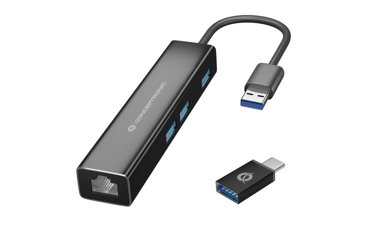Conceptronic DONN07BA USB 3.2 Gen 1 (3.1 Gen 1) Type-A Black