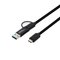 Microconnect USB3.1CCA1 USB cable USB 3.2 Gen 1 (3.1 Gen 1) 1 m USB C Black – kuva 1