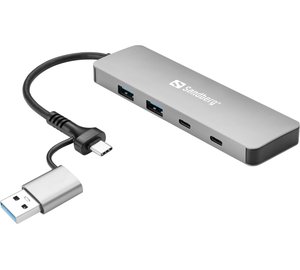 Sandberg USB-C/A to 2xUSB-A+2xUSB-C Hub