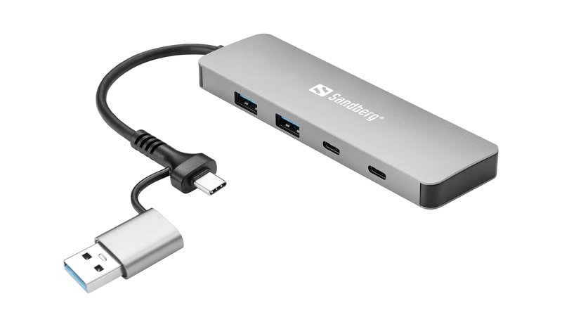 Sandberg USB-C/A to 2xUSB-A+2xUSB-C Hub