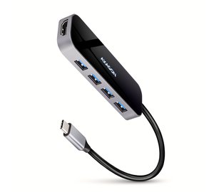 Axagon HMC-6H4A USB 3.2 Gen 1 hub, 4x USB-A, HDMI 4k/30Hz, PD 100W, 20cm USB-C cable