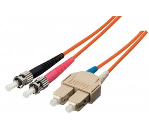Equip ST/SC Fiber Optic Patch Cable, OS2, 2m