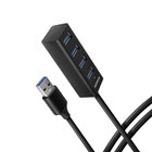 Axagon HUE-M1AL 4x USB 3.2 Gen 1 MINI hub, metal, 1.2m USB-A cable