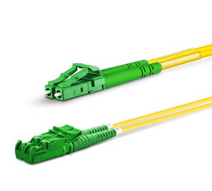 Equip E2000/APC to LC/APC Fiber Cable, SM, Duplex, 5.0m