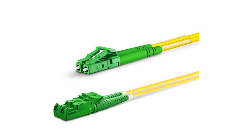 Equip E2000/APC to LC/APC Fiber Cable, SM, Duplex, 5.0m