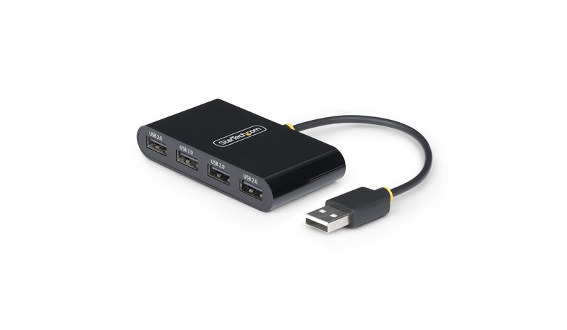 StarTech.com ST4200MINI2-USB-HUB interface hub USB 2.0 480 Mbit/s Black
