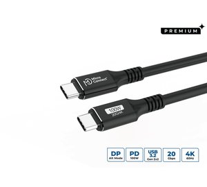 Microconnect USB3.2CC01 USB cable USB 3.2 Gen 2x2 1 m USB C Black