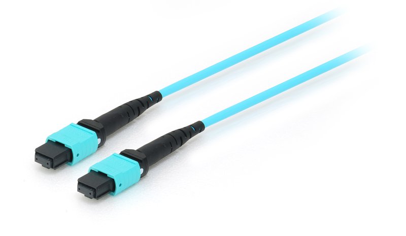 Equip MTP/MTP Trunk Fiber Optic Patch Cable, OM4, 15m
