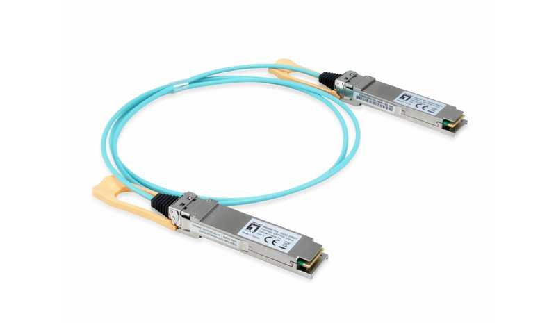 LevelOne AOC-0501 network transceiver module Fiber optic 103100 Mbit/s QSFP28 850 nm