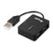 Equip 128952 interface hub USB 2.0 480 Mbit/s Black – kuva 1