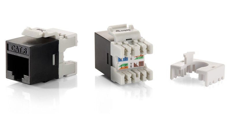 Equip Cat.6 Unshielded Keystone Jack LSA, Slim Type – kuva 1/1