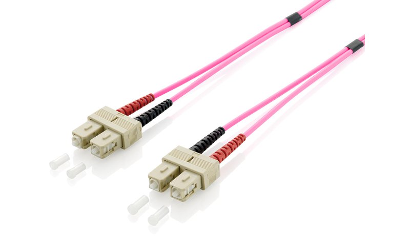 Equip SC/SC Fiber Optic Patch Cable, OM4, 0.5m