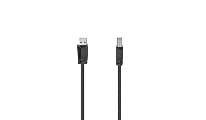 Hama 00200604 USB cable USB 2.0 5 m USB A USB B 0.48 Gbit/s Black – kuva 1/2